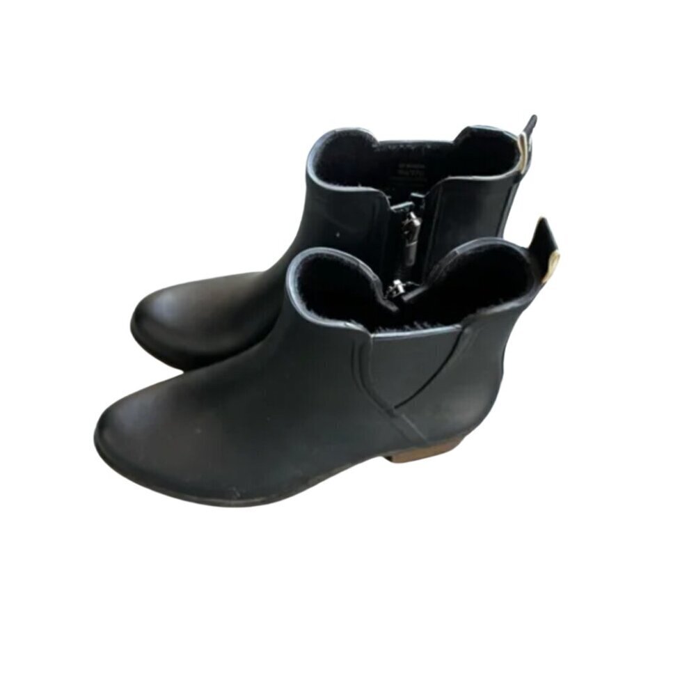 Lucky Brand Rubber Chelsea Boots - Size 7 - Black Rainboots Winter